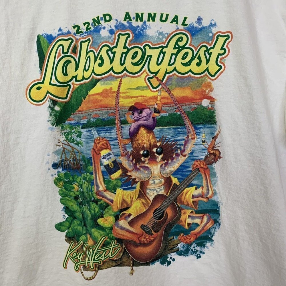 Lobsterfest Women’s Large 22nd Annual 2018 Key West Lobster Corona Crab